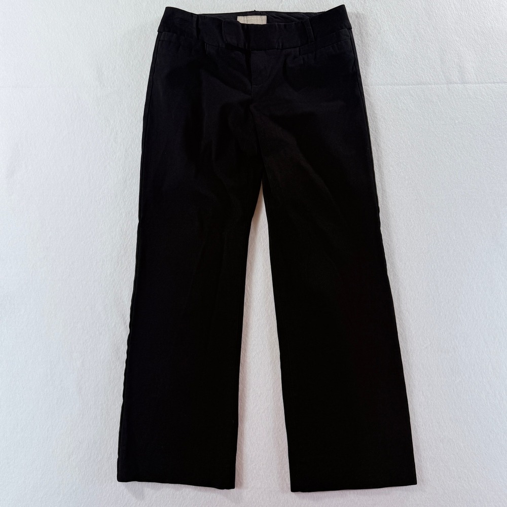 Banana Republic Jackson Fit Pants Women 6 Petite Black Career Professional Work‎